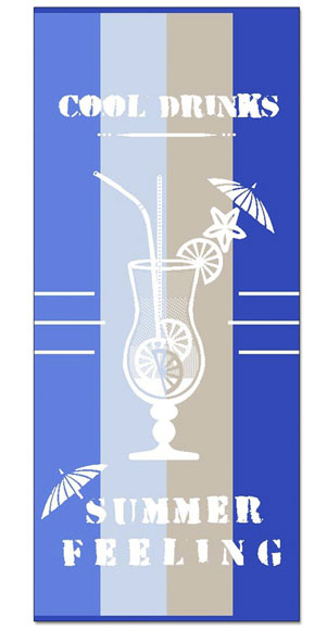 framsohn Zwirnfrottier Baumwolle Strandtuch Cocktail