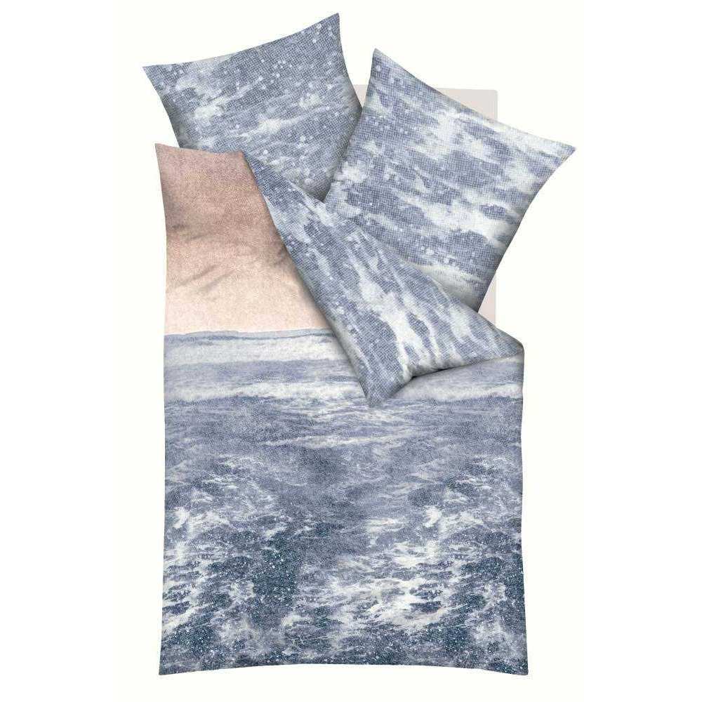 Kaeppel Mako Satin Bettwäsche Welle Ocean