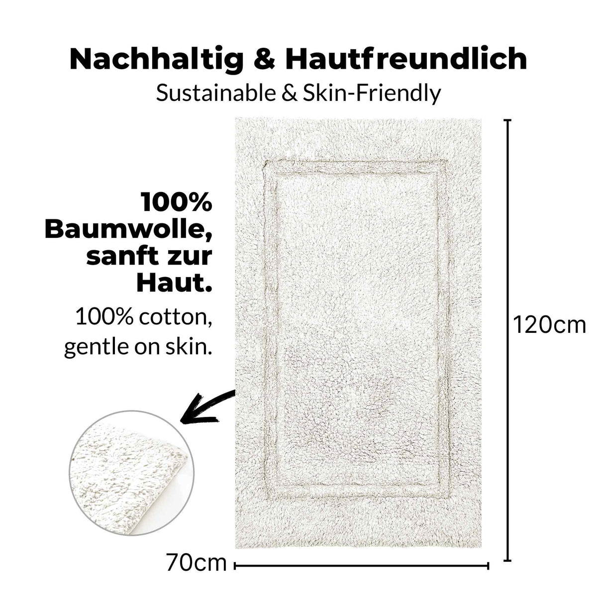 etérea Badteppich Badematte Kiara