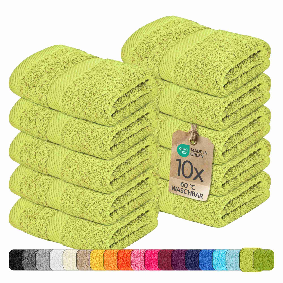 etérea 10er Pack Handtücher Carli Handtuch Bulkset