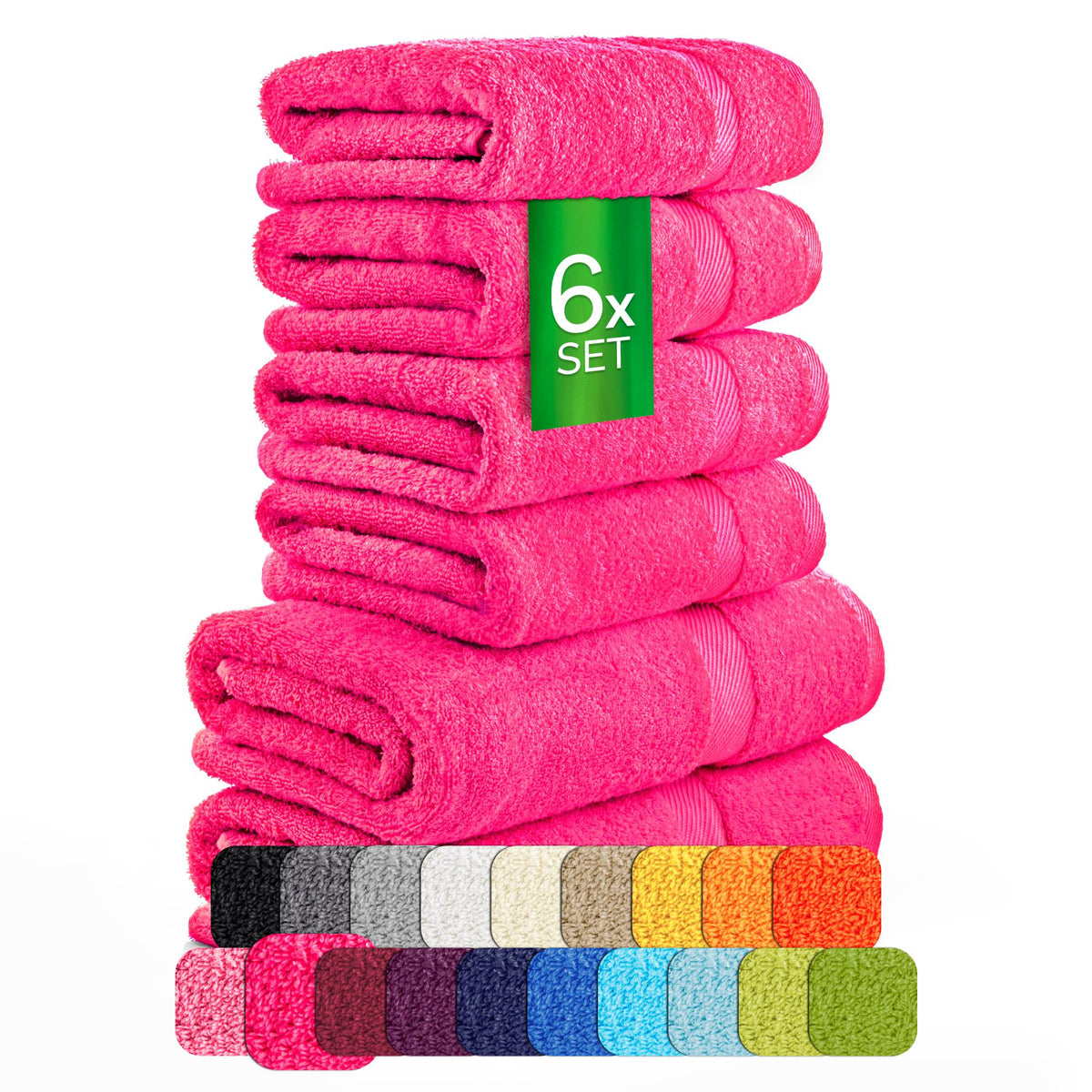 eterea Carli Handtuch Set 6 tlg. Eco