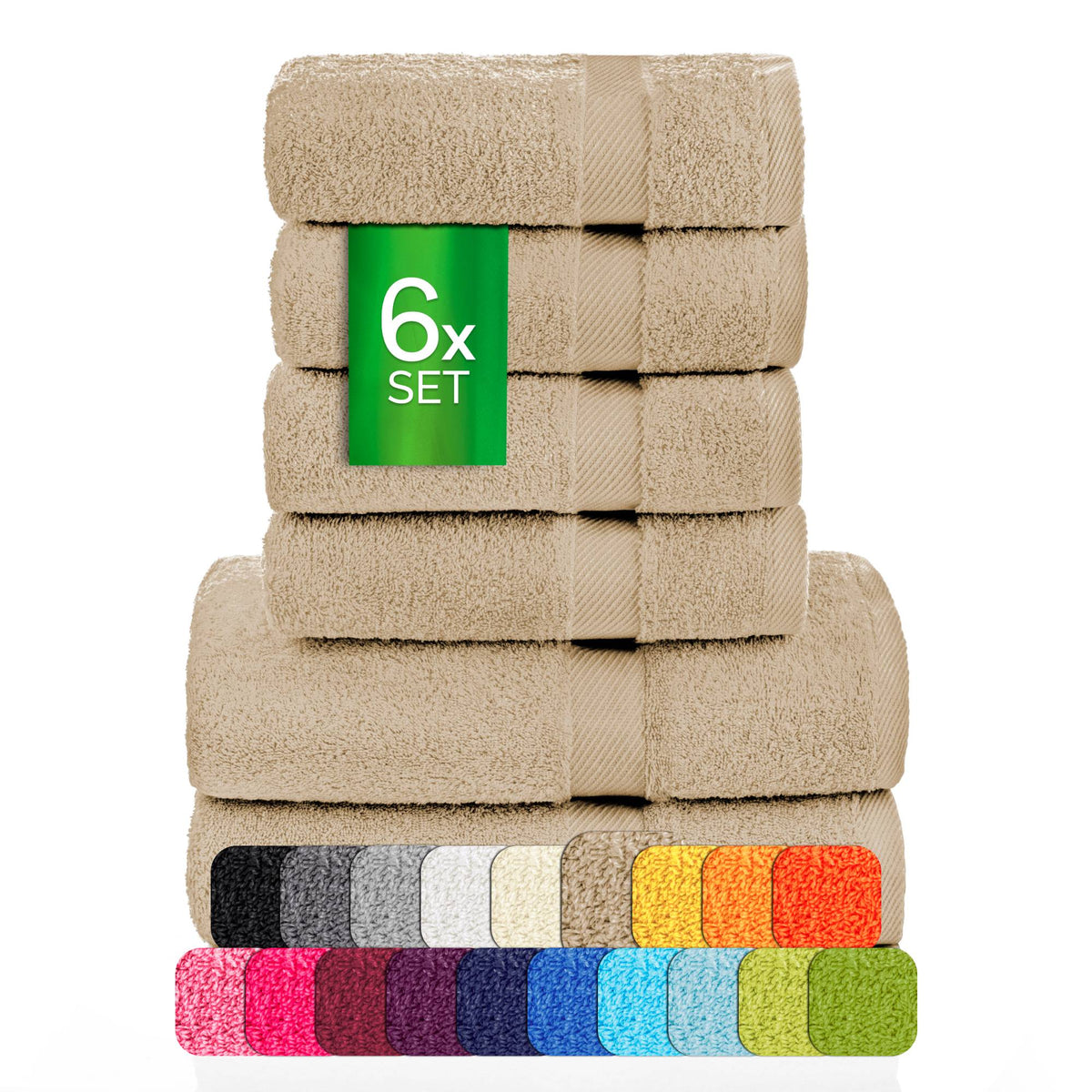 eterea Carli Handtuch Set 6 tlg. Eco