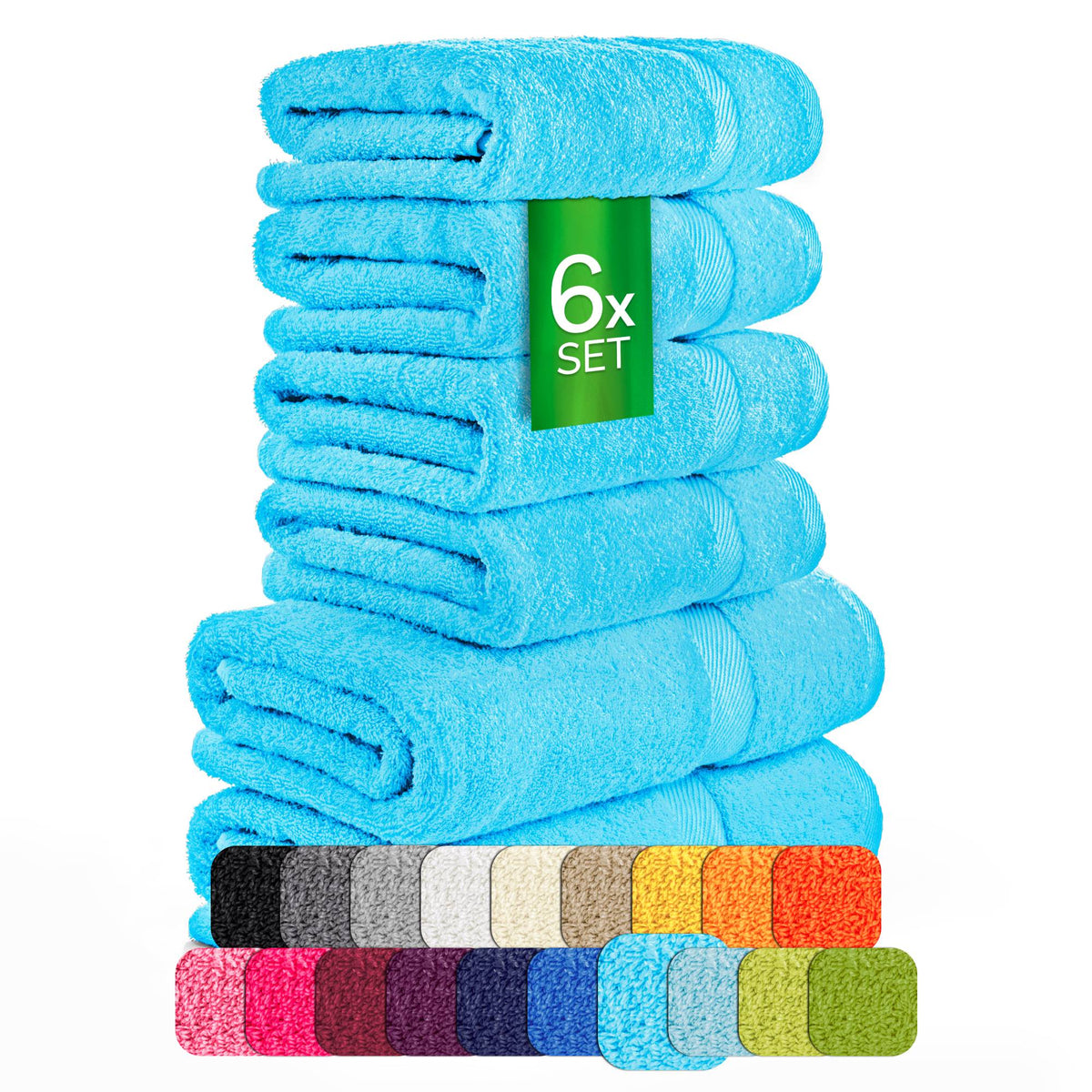 eterea Carli Handtuch Set 6 tlg. Eco