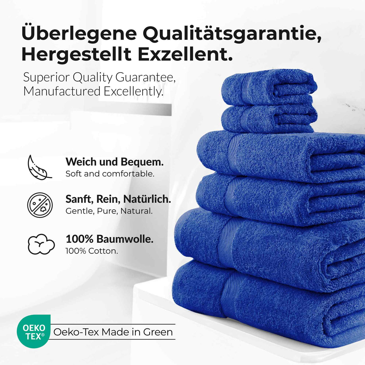 etérea 10er Pack Handtücher Carli Handtuch Bulkset