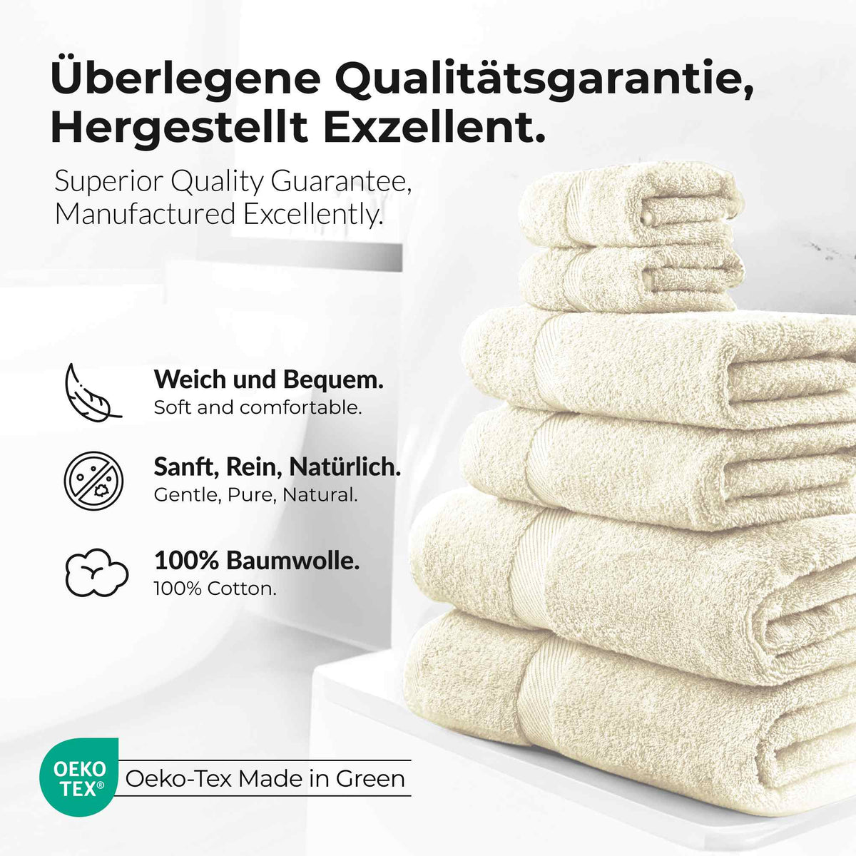 eterea Carli Handtuch Set 6 tlg. Eco