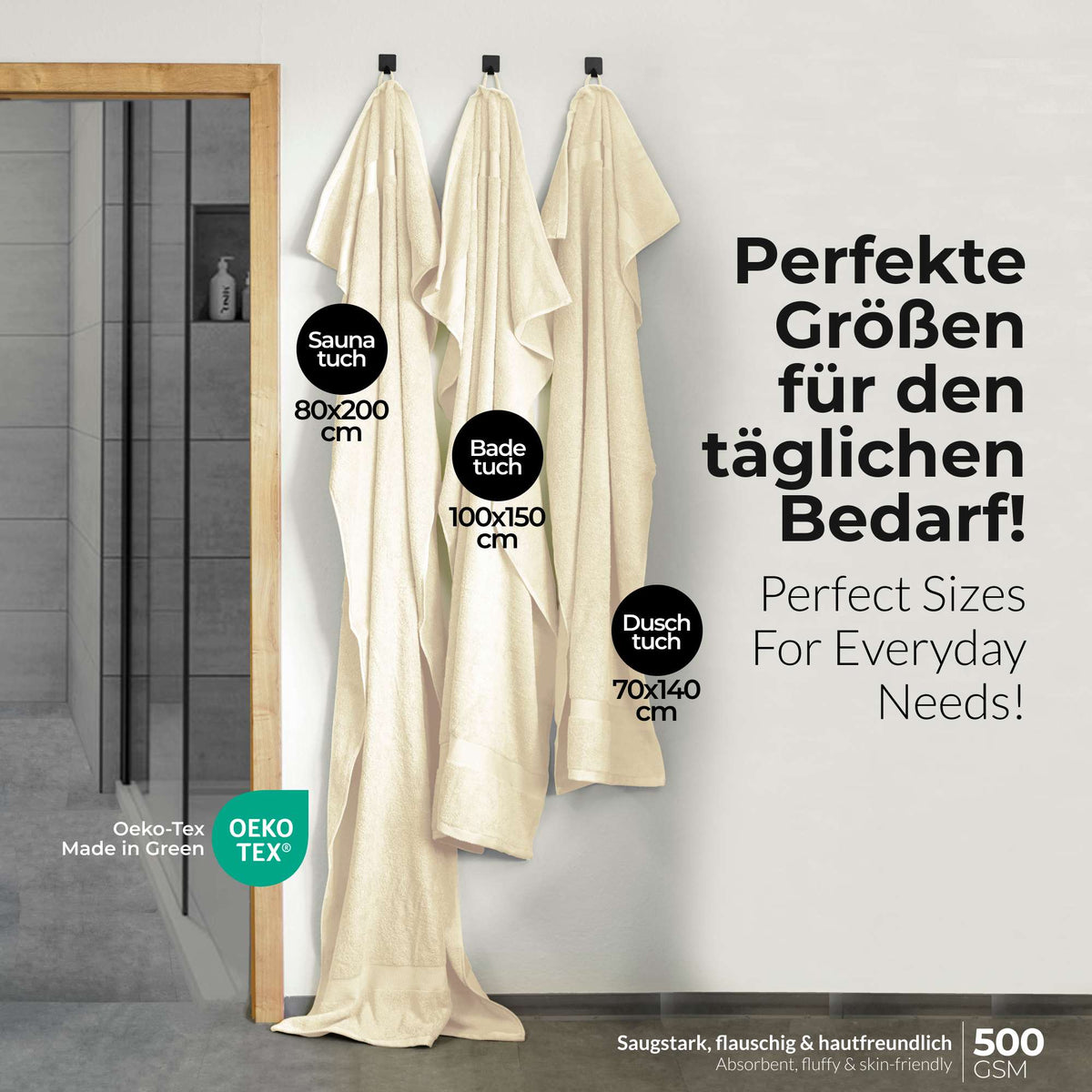 etérea 10er Pack Handtücher Carli Handtuch Bulkset