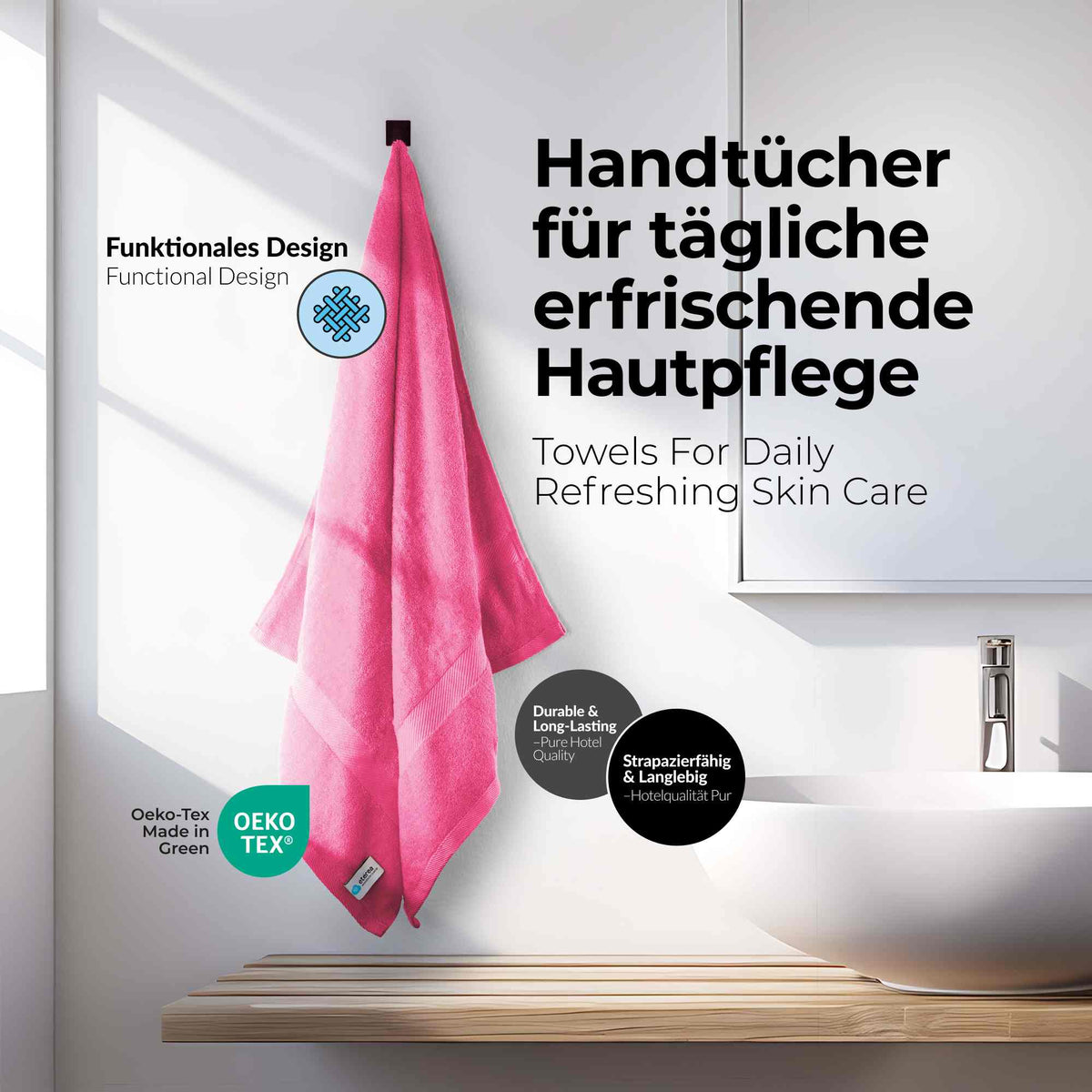 etérea 10er Pack Handtücher Carli Handtuch Bulkset