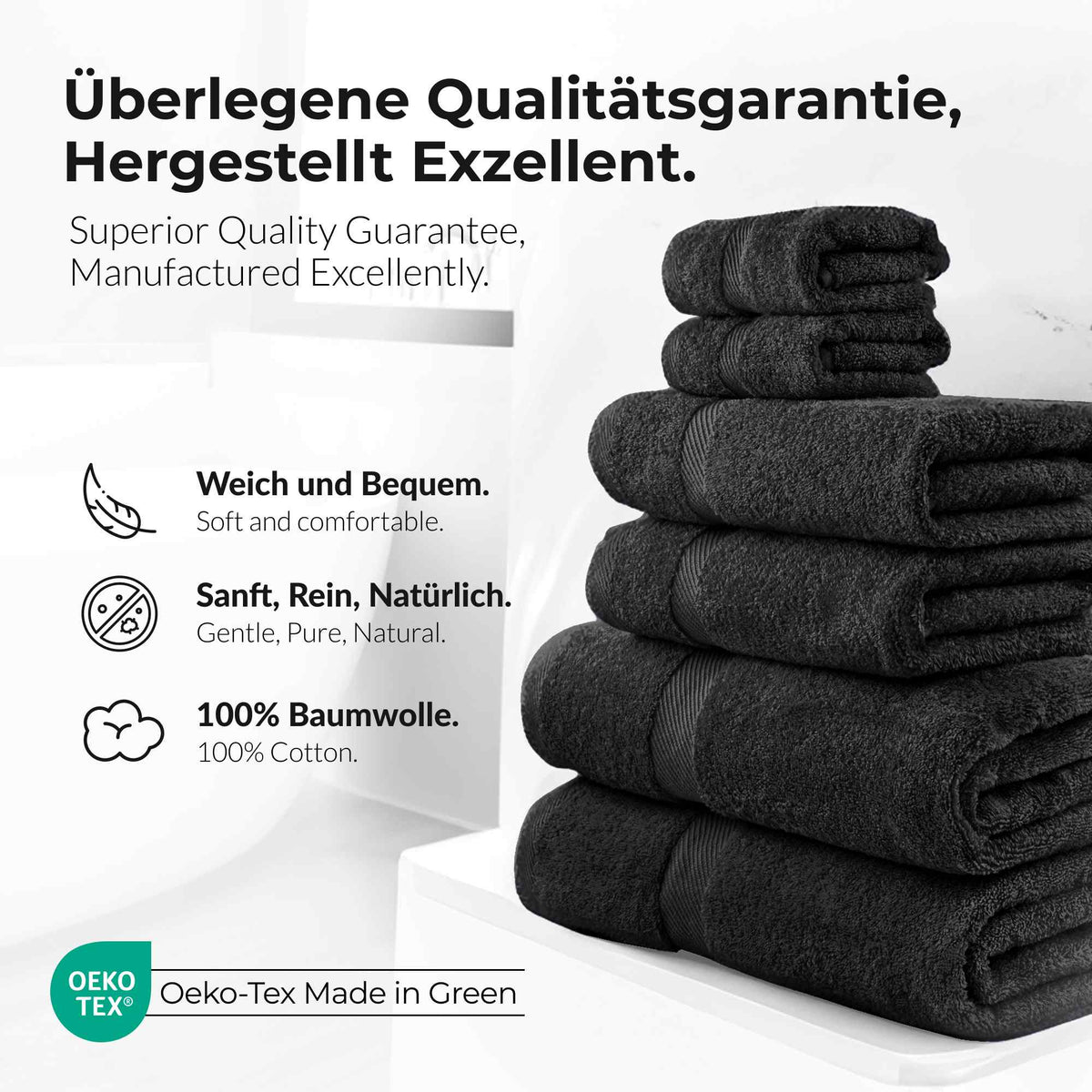 eterea Carli Handtuch Set 6 tlg. Eco