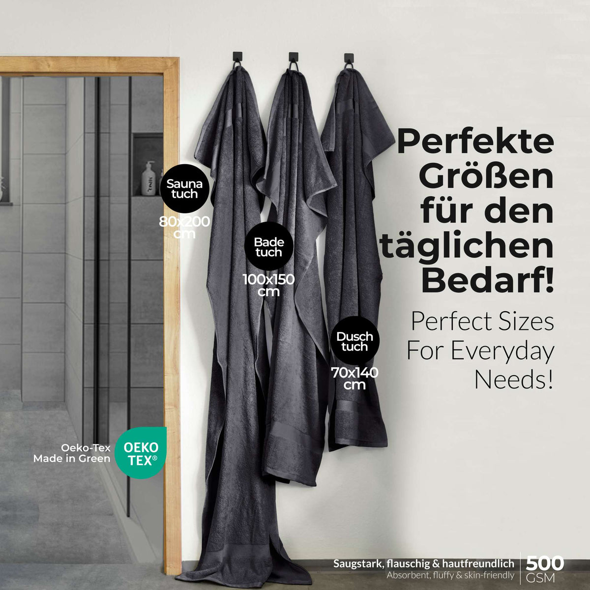 etérea 10er Pack Handtücher Carli Handtuch Bulkset