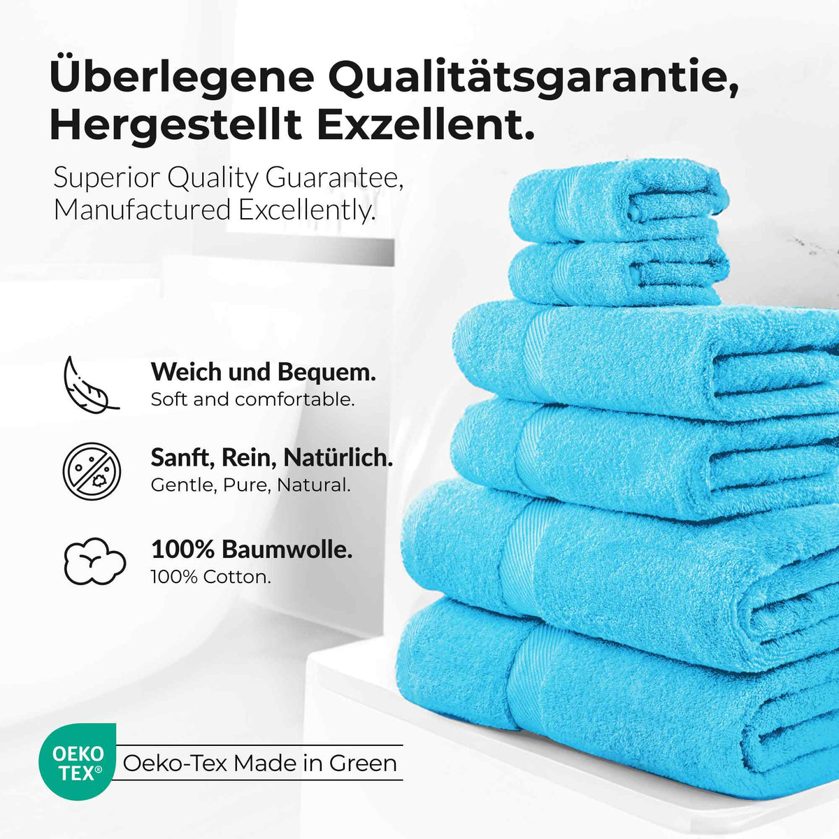 eterea Carli Handtuch Set 6 tlg. Eco