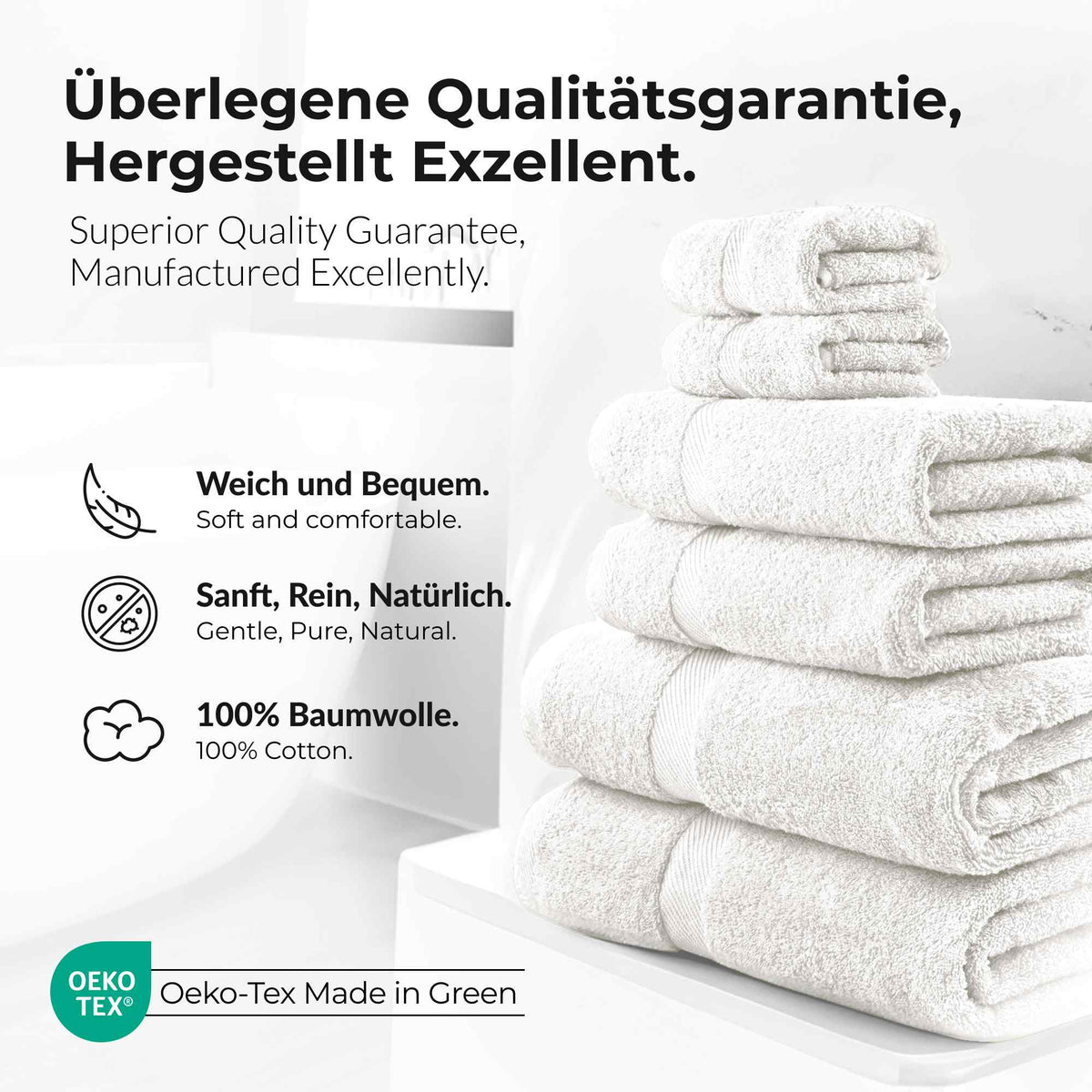 eterea Carli Handtuch Set 6 tlg. Eco