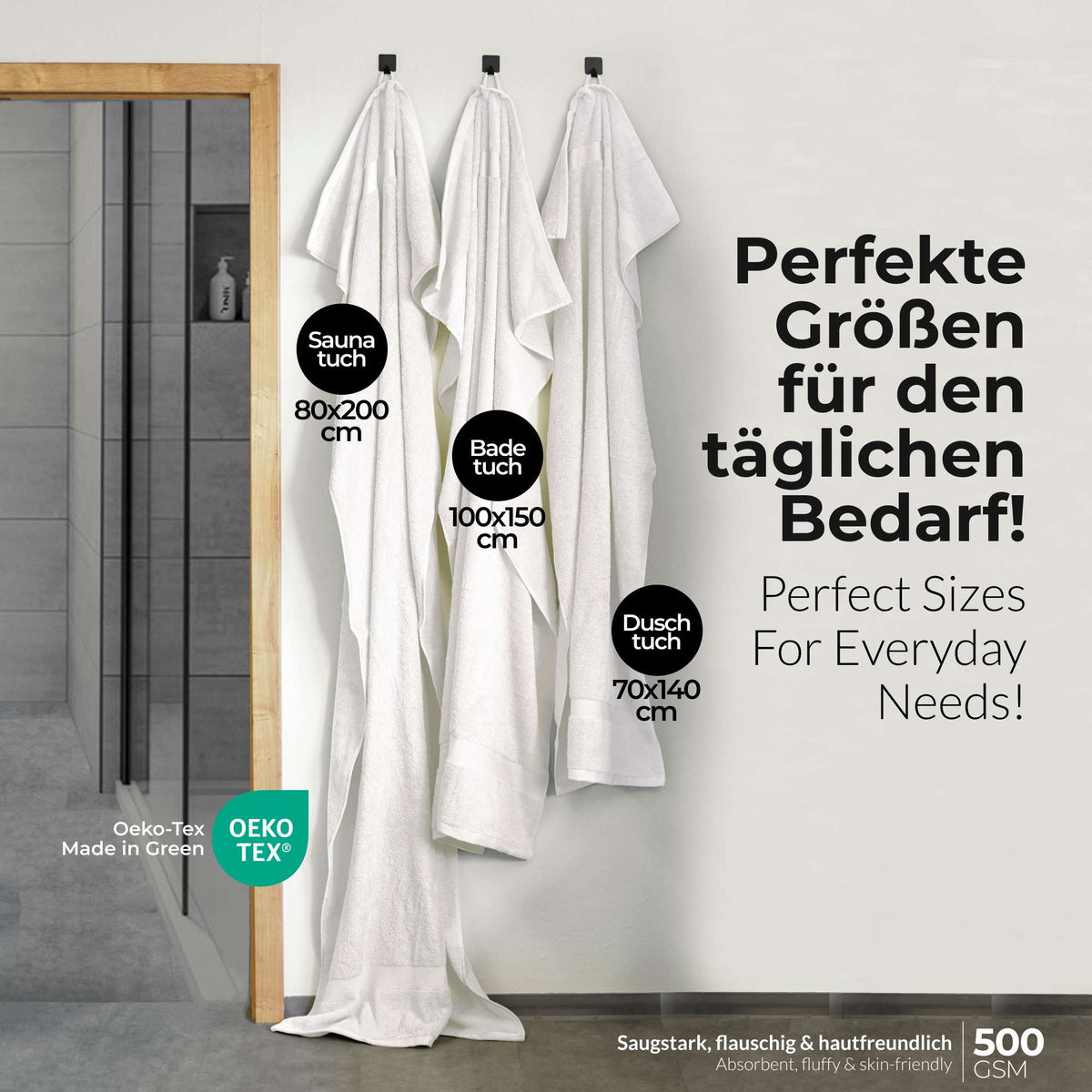 etérea 10er Pack Handtücher Carli Handtuch Bulkset