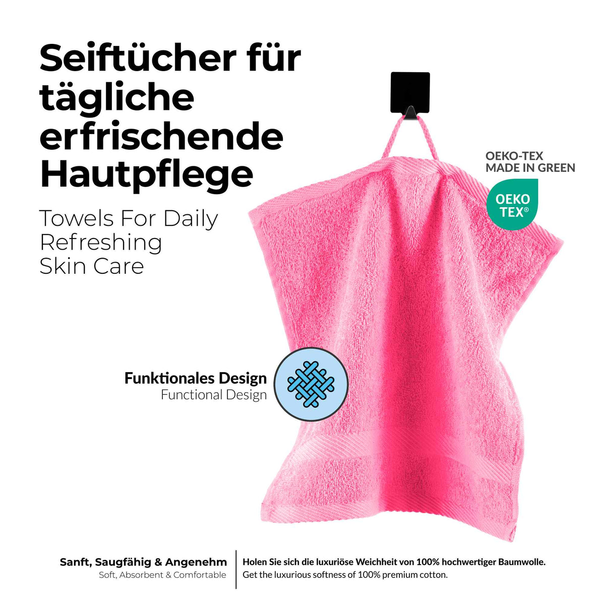 etérea 10er Pack Handtücher Carli Handtuch Bulkset