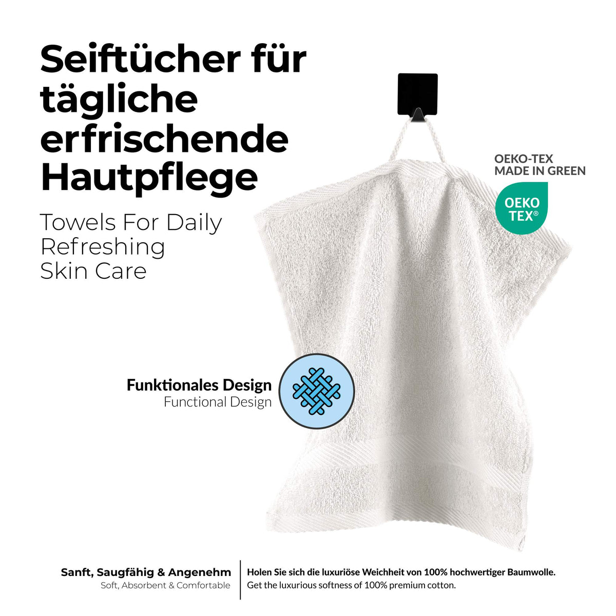 etérea 10er Pack Handtücher Carli Handtuch Bulkset