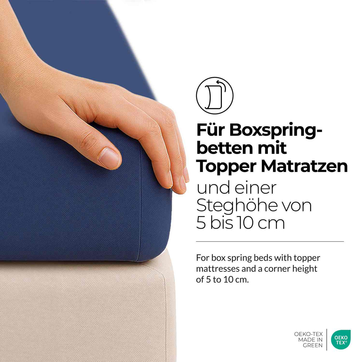 etérea Extra Jersey Topper Spannbettlaken