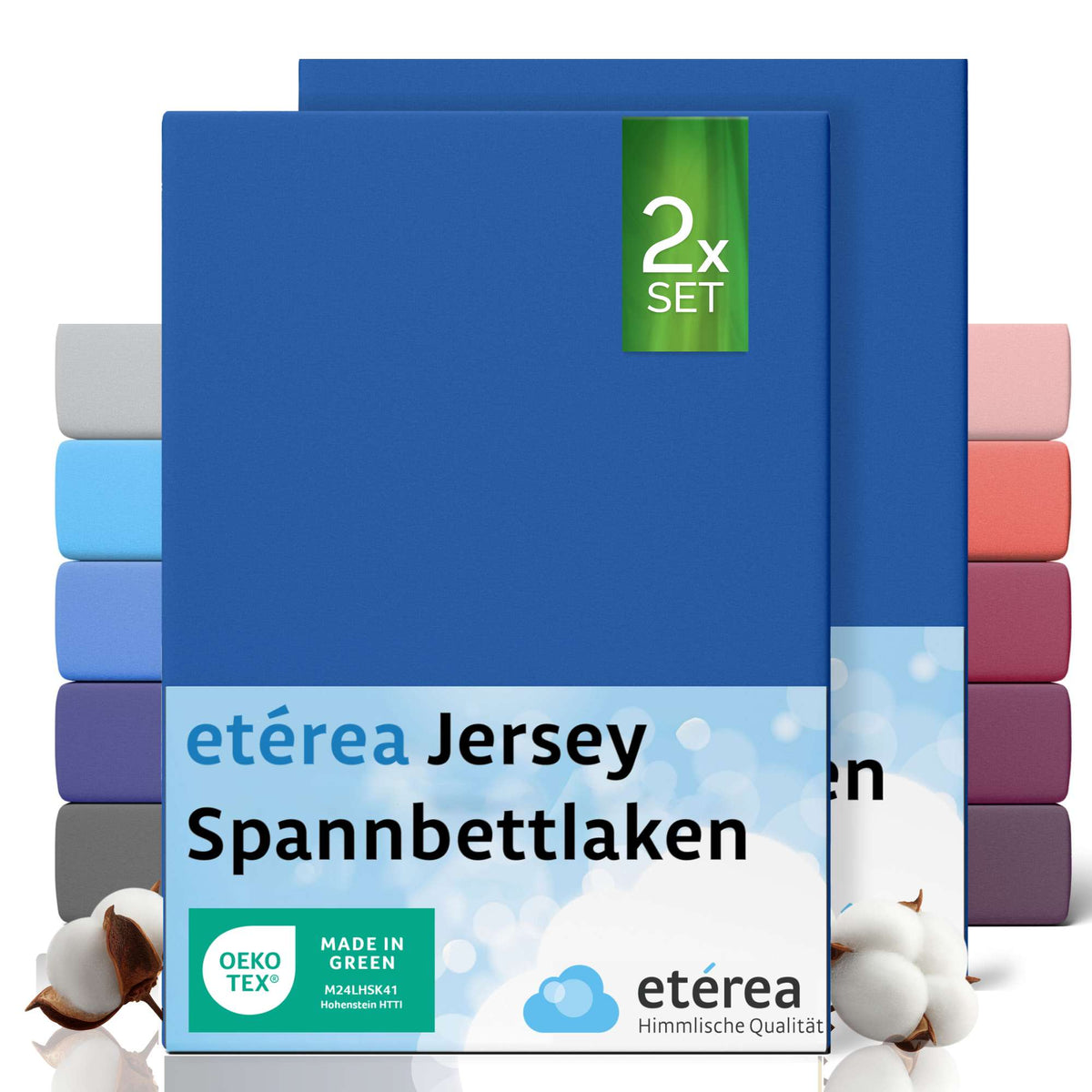 etérea Comfort Jersey Kinder Spannbettlaken Doppelpack