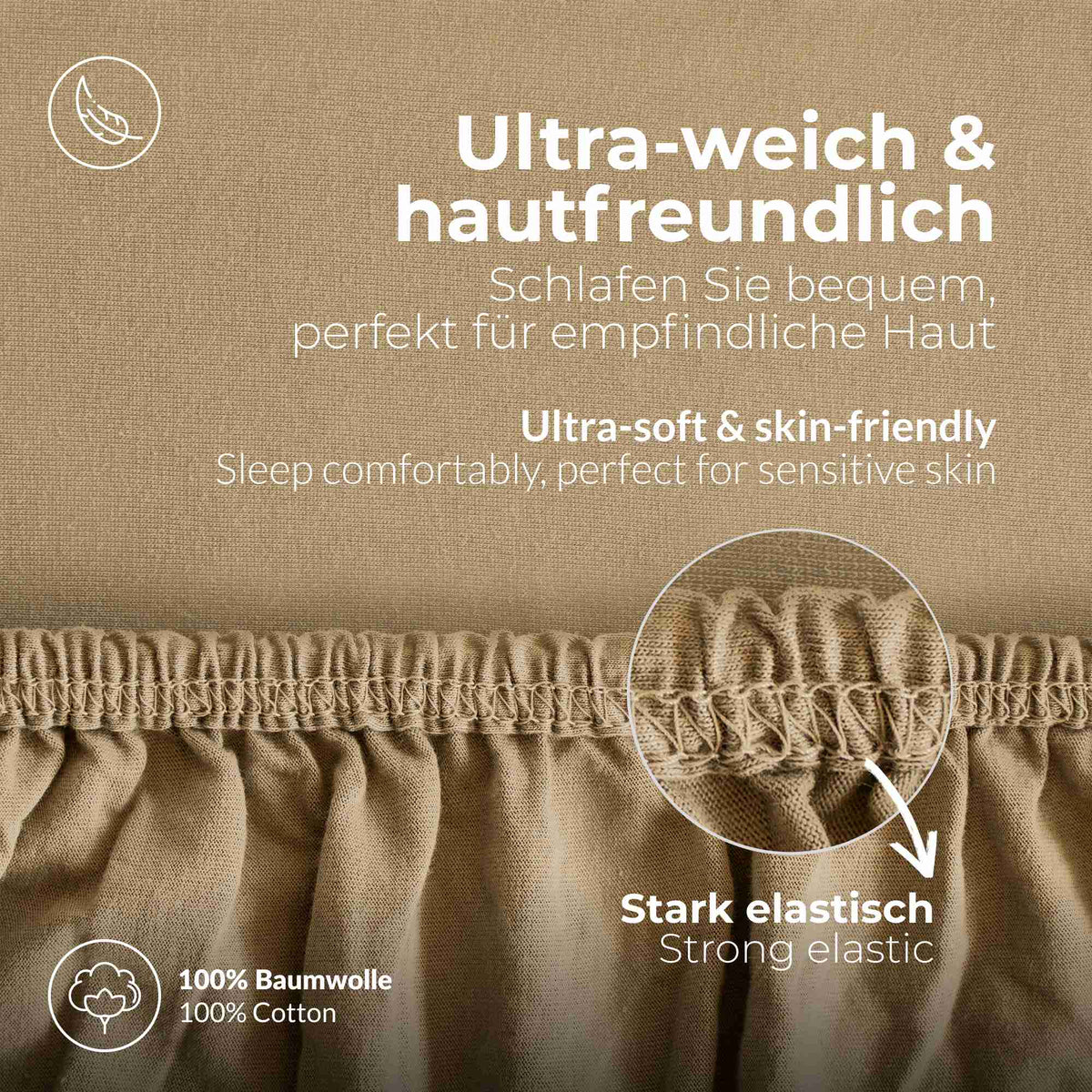 etérea Comfort Jersey Topper Spannbettlaken