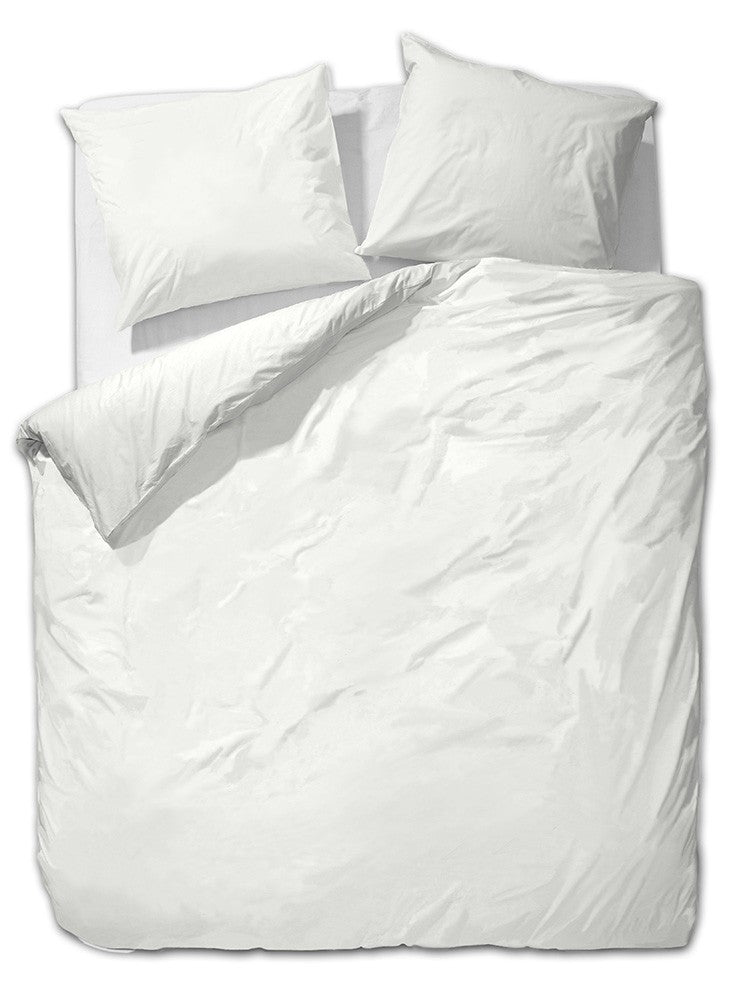 etérea Mako Satin Uni Einfarbige Bettwäsche-Set