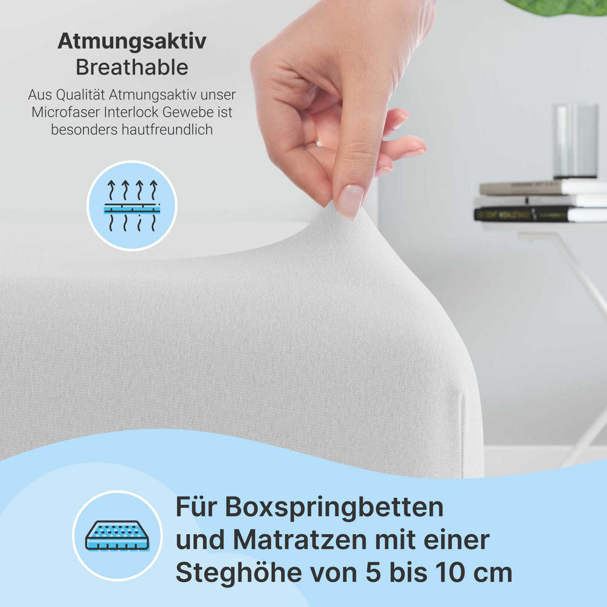 etérea Microfaser Topper Spannbettlaken
