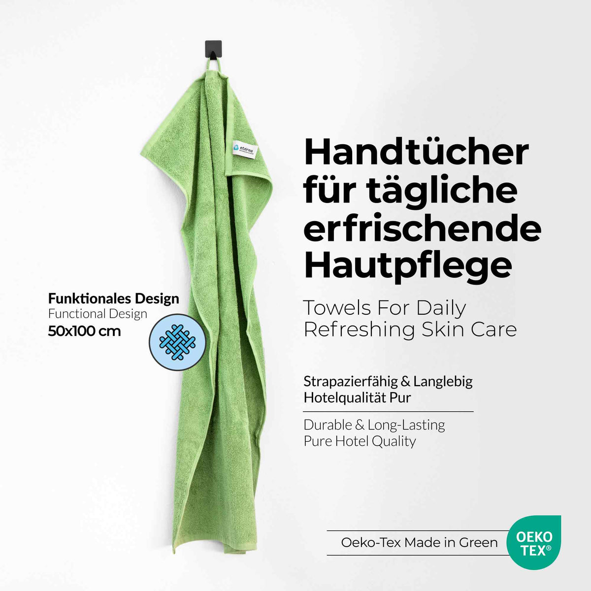 etérea Handtuch Serie Viola ohne Borte