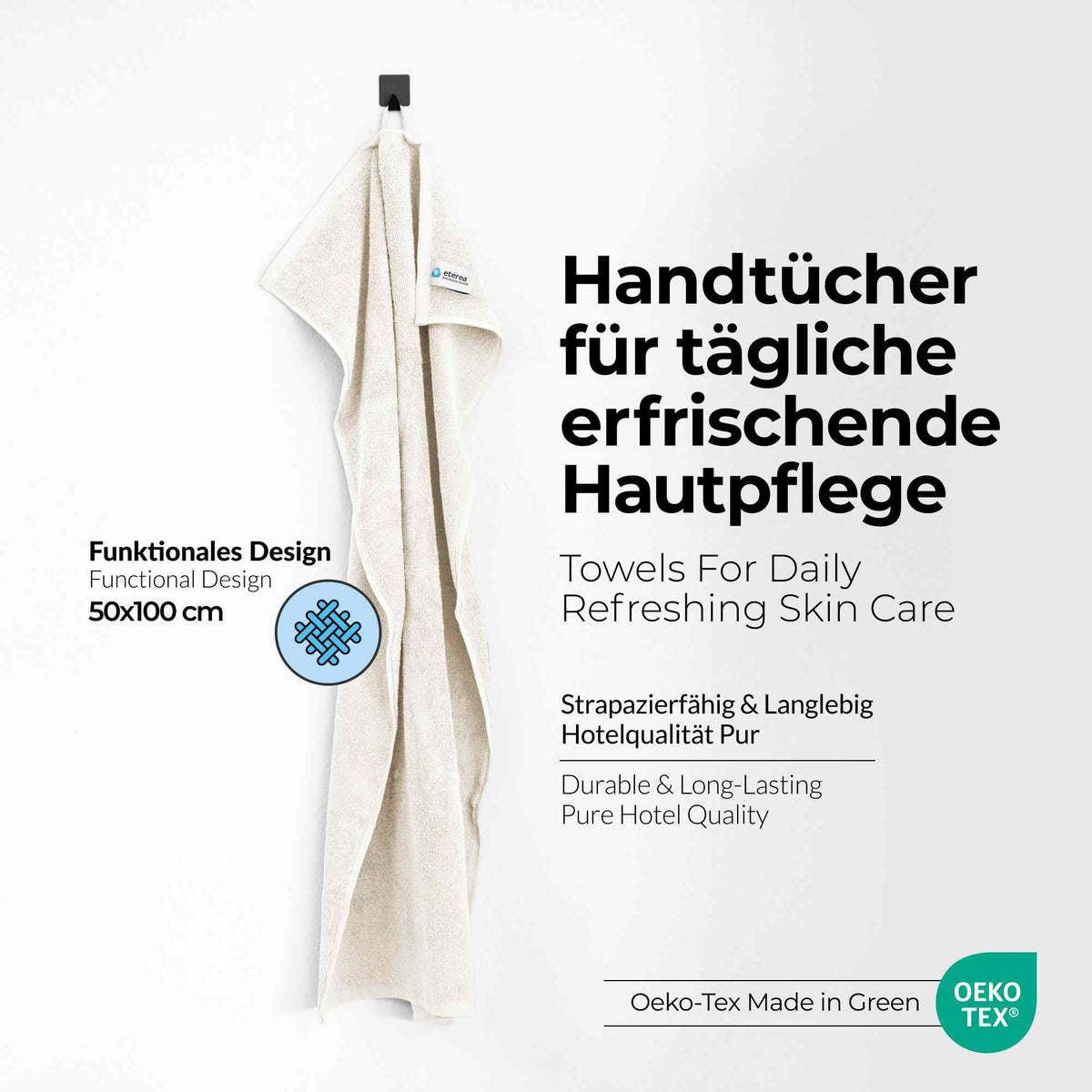 etérea Handtuch Serie Viola ohne Borte