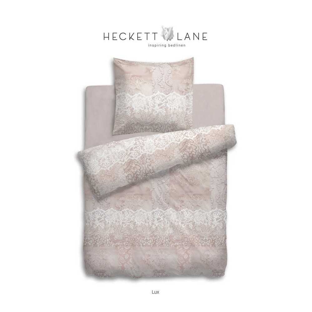 HNL Flanell Bettwäsche Blumen Lux Rosa 135x200 cm + 80x80 cm
