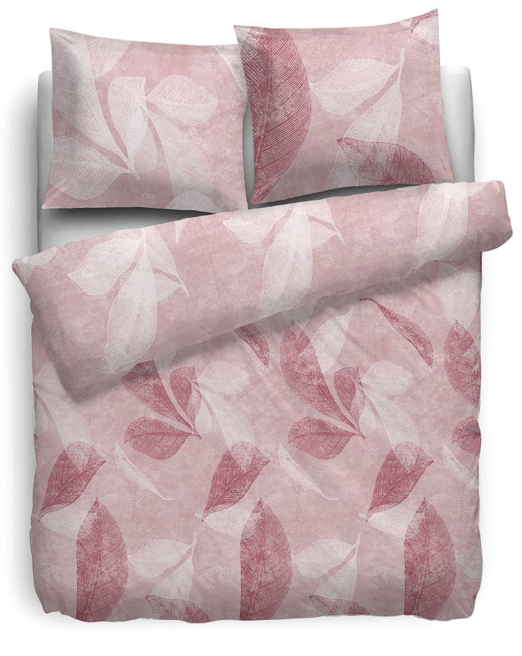 HnL Twill Bettwäsche Mercer Blumen Rose 135x200 cm + 80x80 cm