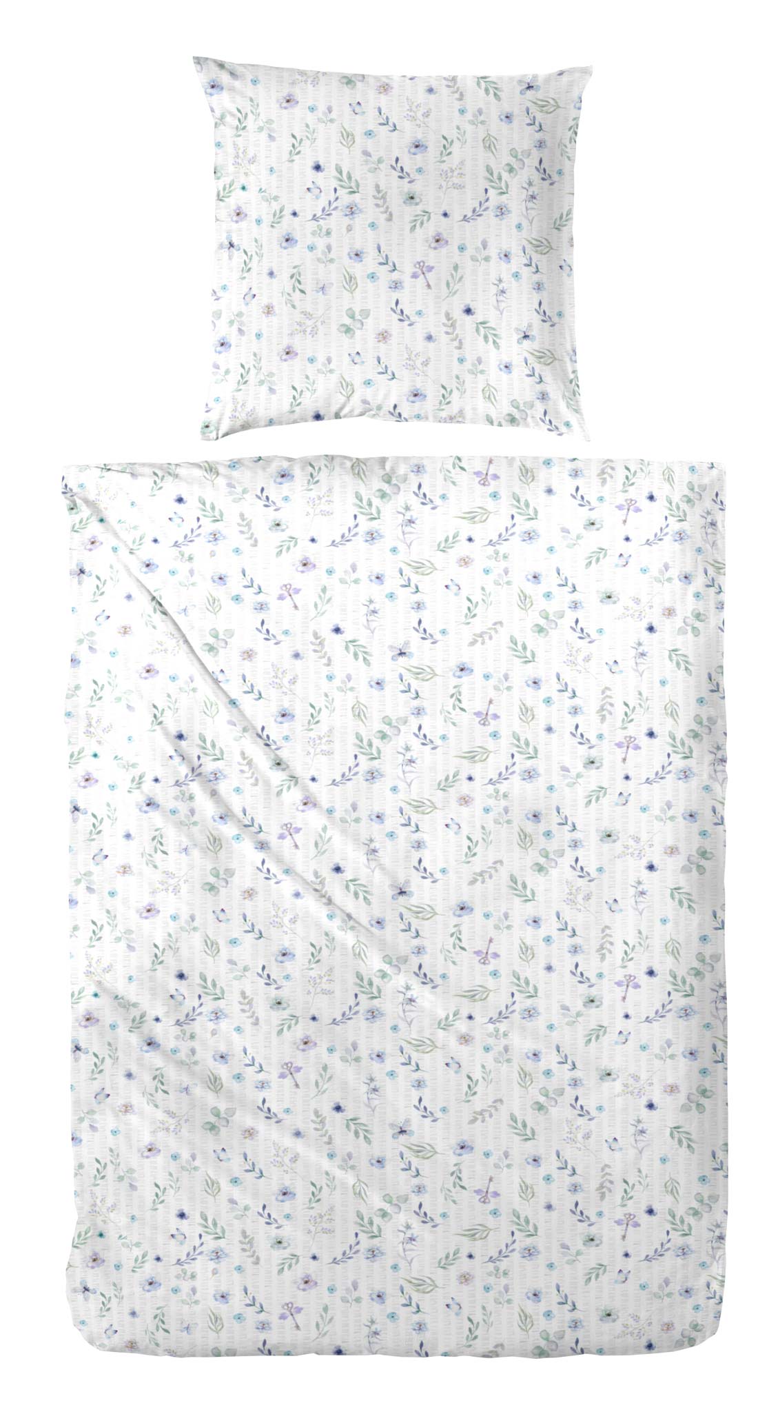 Hahn Baumwoll Seersucker Bettwäsche Floral