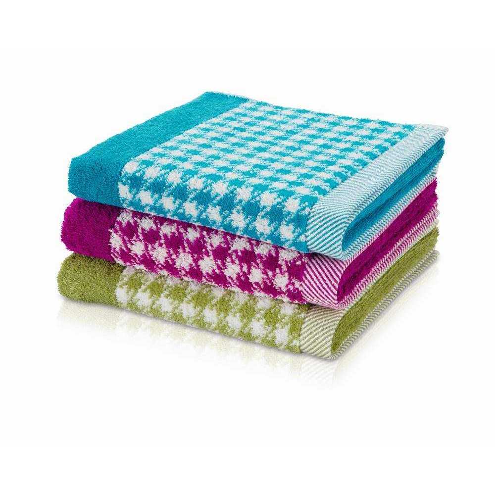 möve Jacquard Weiche Baumwoll Handtücher Schlauchsaum Vichy