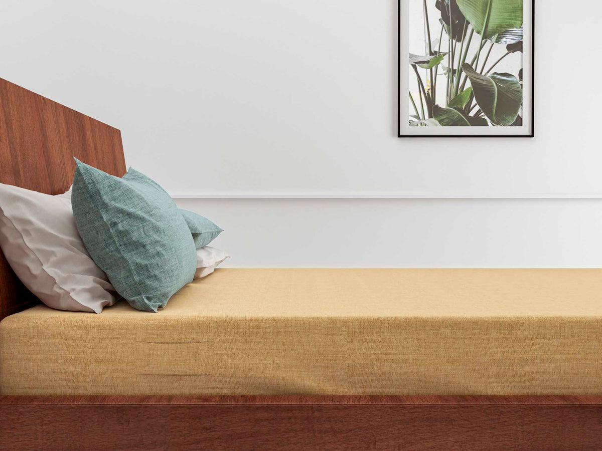 Zo! Home Lino Baumwolle Spannbettlaken - 90x200 - 180x200 cm