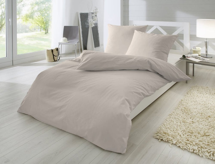 Hahn Perkal Bettwäsche Uni #farbe_creme