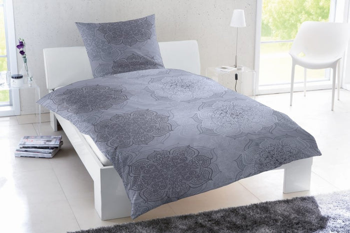Hahn Feinbiber Bettwäsche Jakob 135x200 cm + #farbe_blau