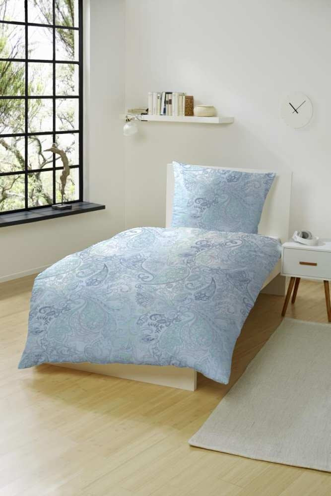 Hahn Edelflanell Bettwäsche #farbe_blau