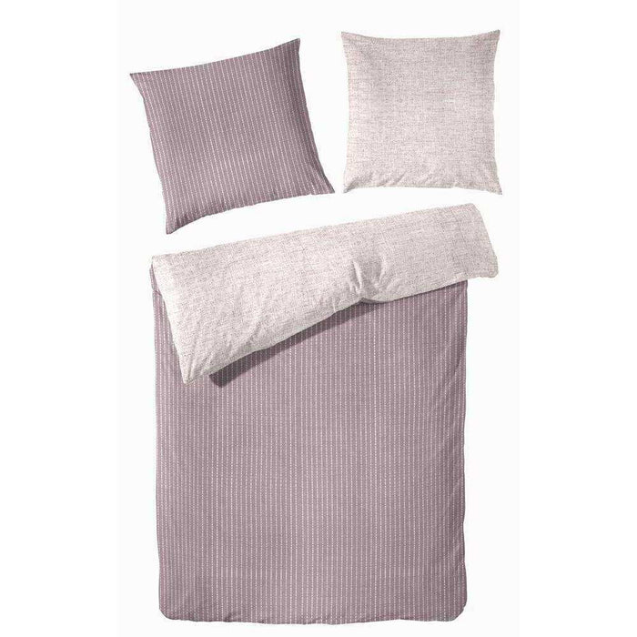 Hahn Biber Bettwäsche Streifen #farbe_rosa