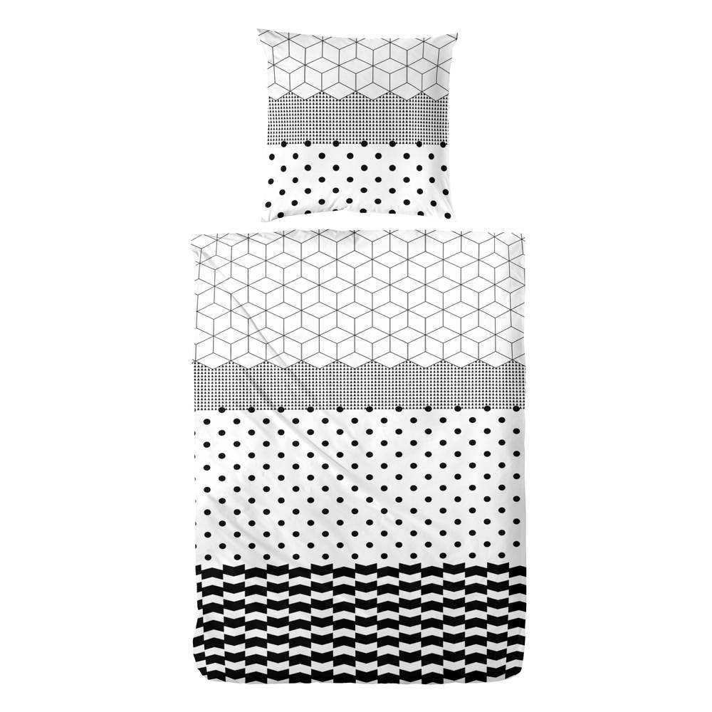 Hahn Baumwoll Satin Bettwäsche #farbe_schwarz