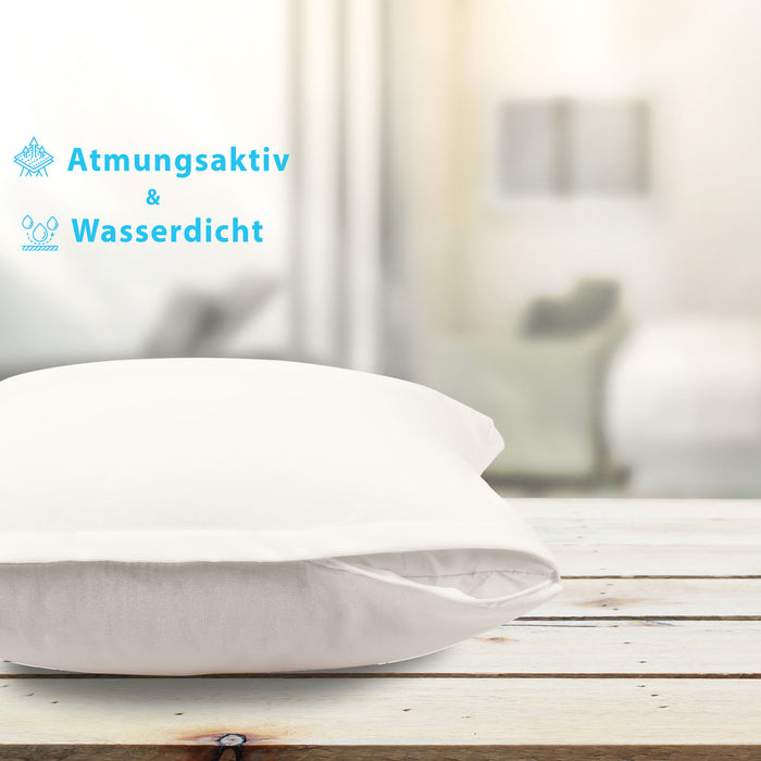 etérea 2 Stück Mikrofaser Wasserdichte Kissenhülle Agnes 60x100 cm