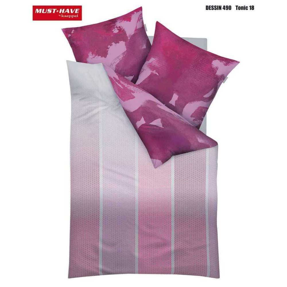 Kaeppel Satin Bettwäsche Tonic Pink 135x200 cm + 80x80 cm