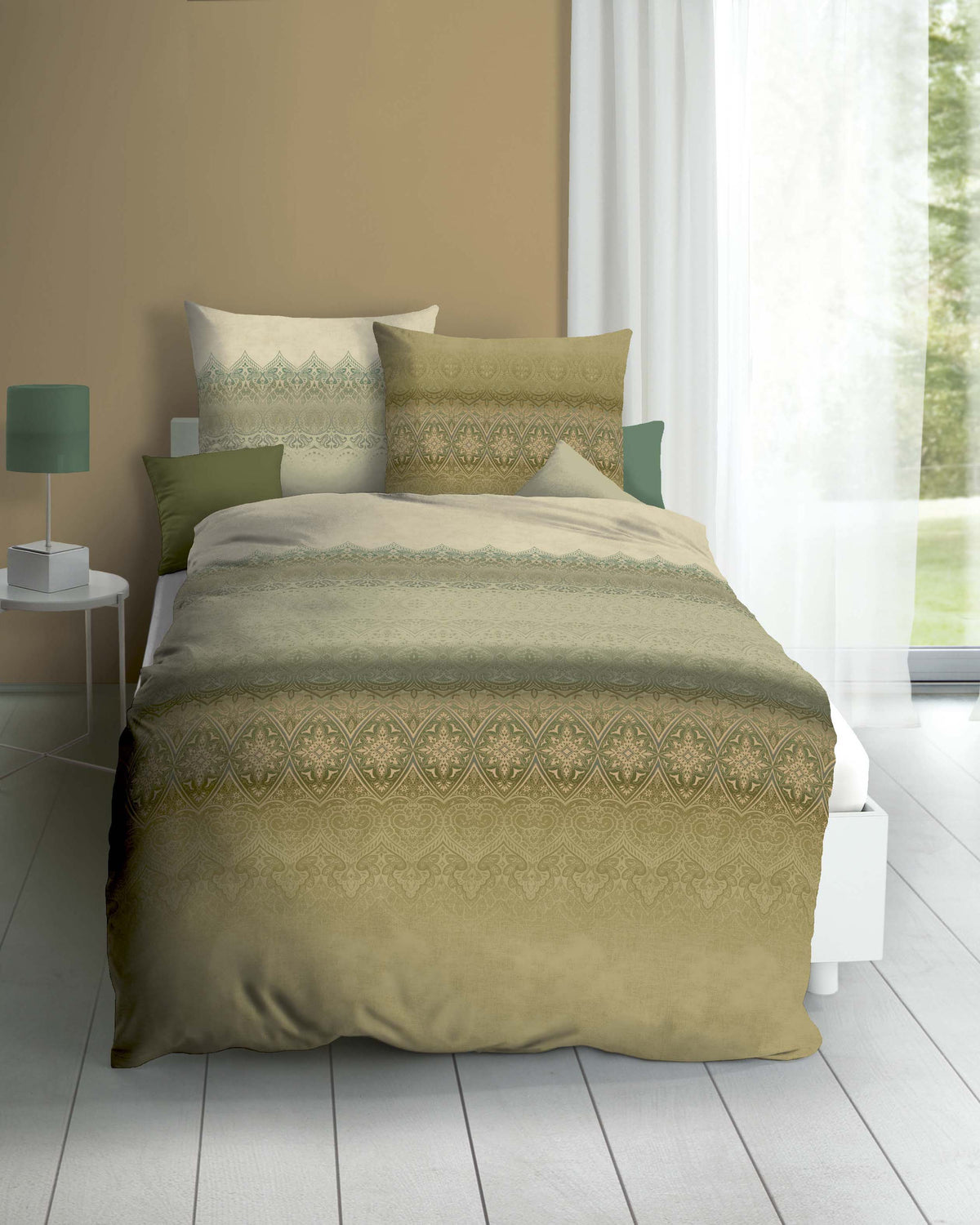 Kaeppel Mako Satin Bettwäsche #farbe_oliv
