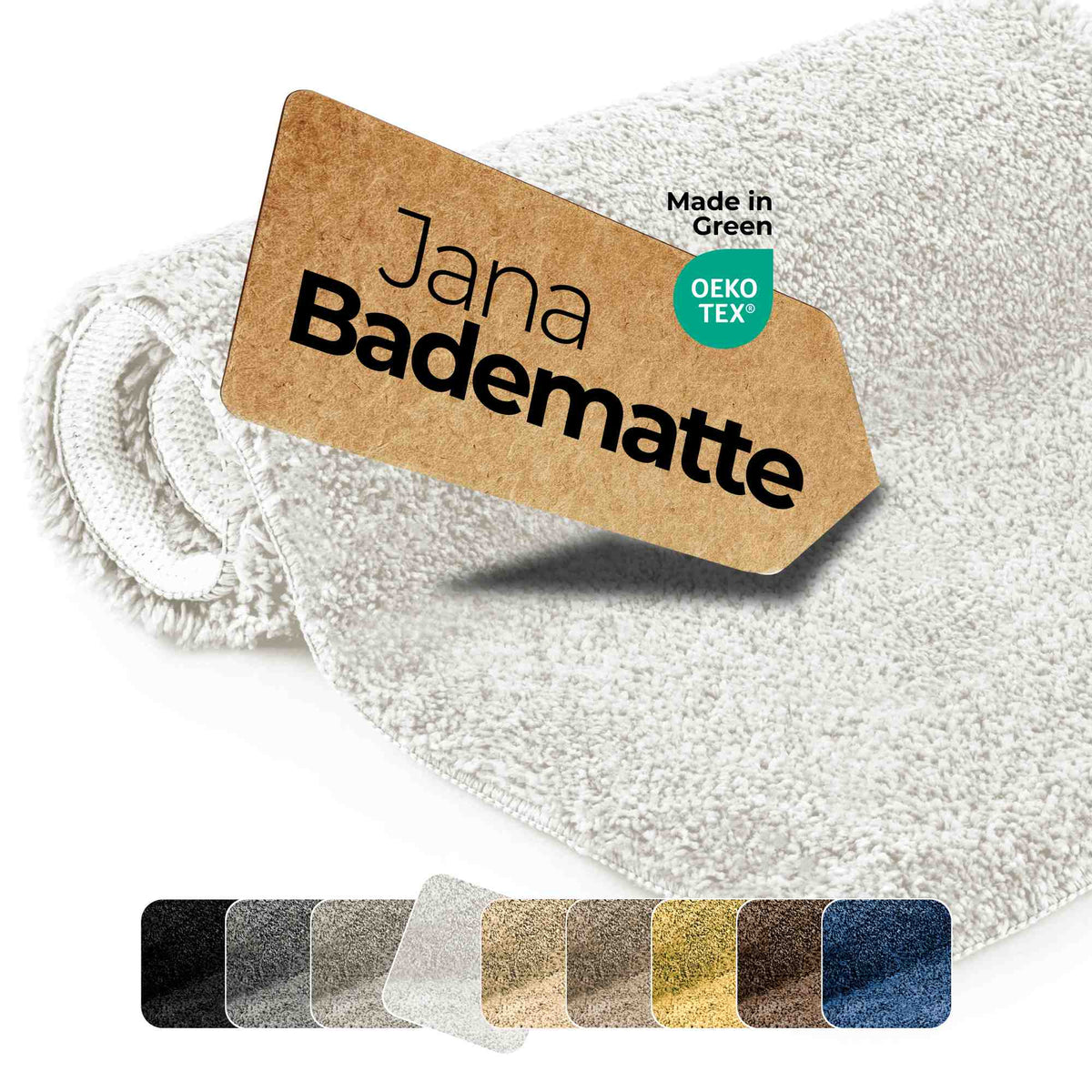 etérea Badteppich Badematte #farbe_weiss