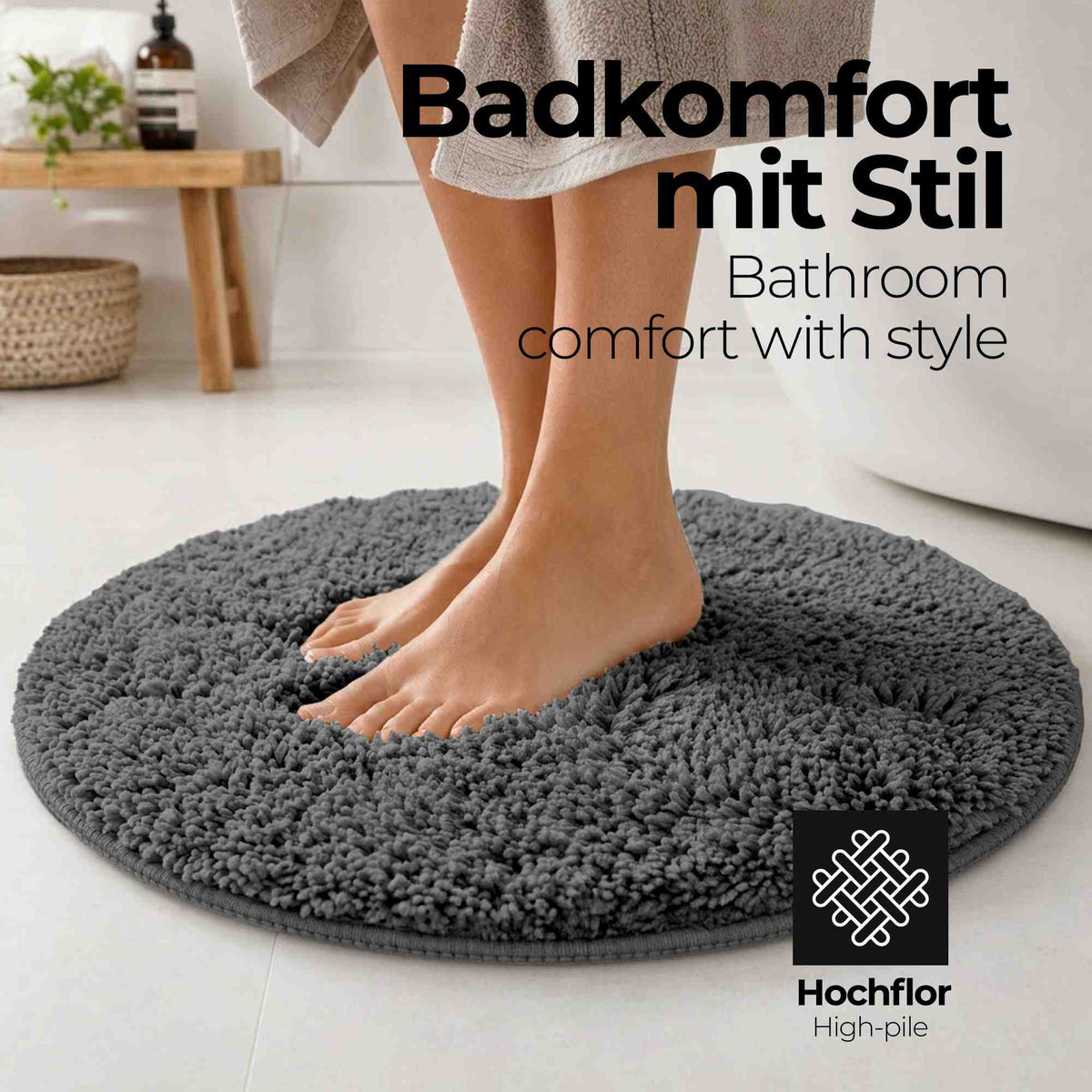 etérea Badteppich Badematte Jana