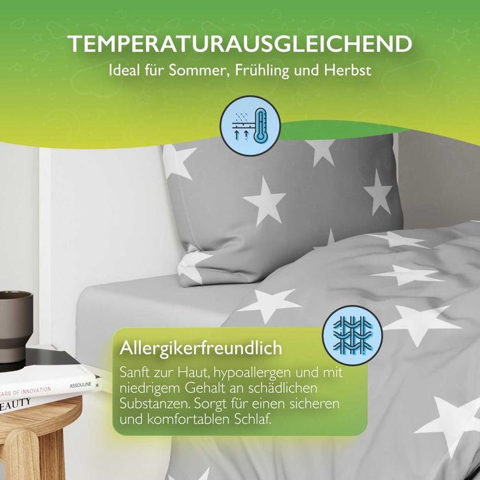 etérea Renforcé Baumwoll Bettwäsche Sterne #farbe_