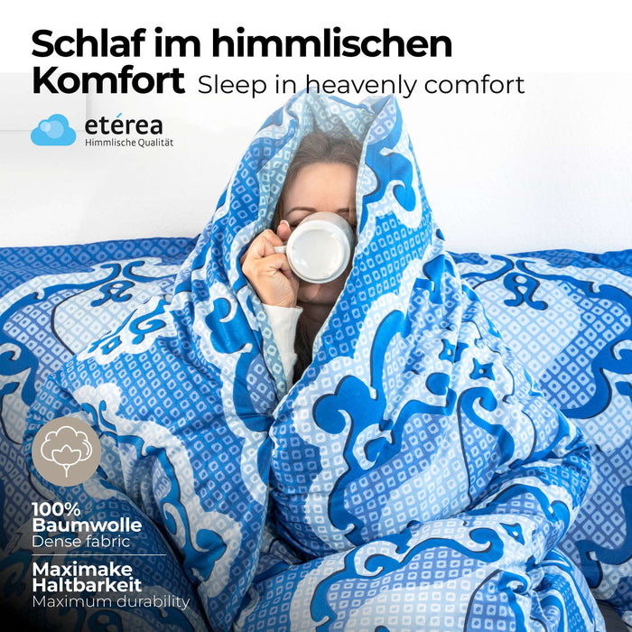 etérea Renforcé Bettwäsche #farbe_blau