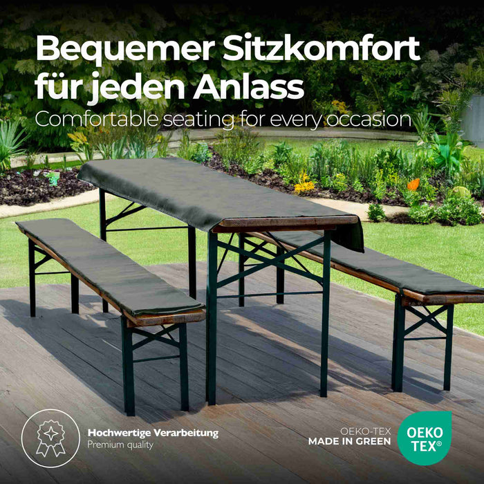 etérea Biertisch Auflagen Set #farbe_grau