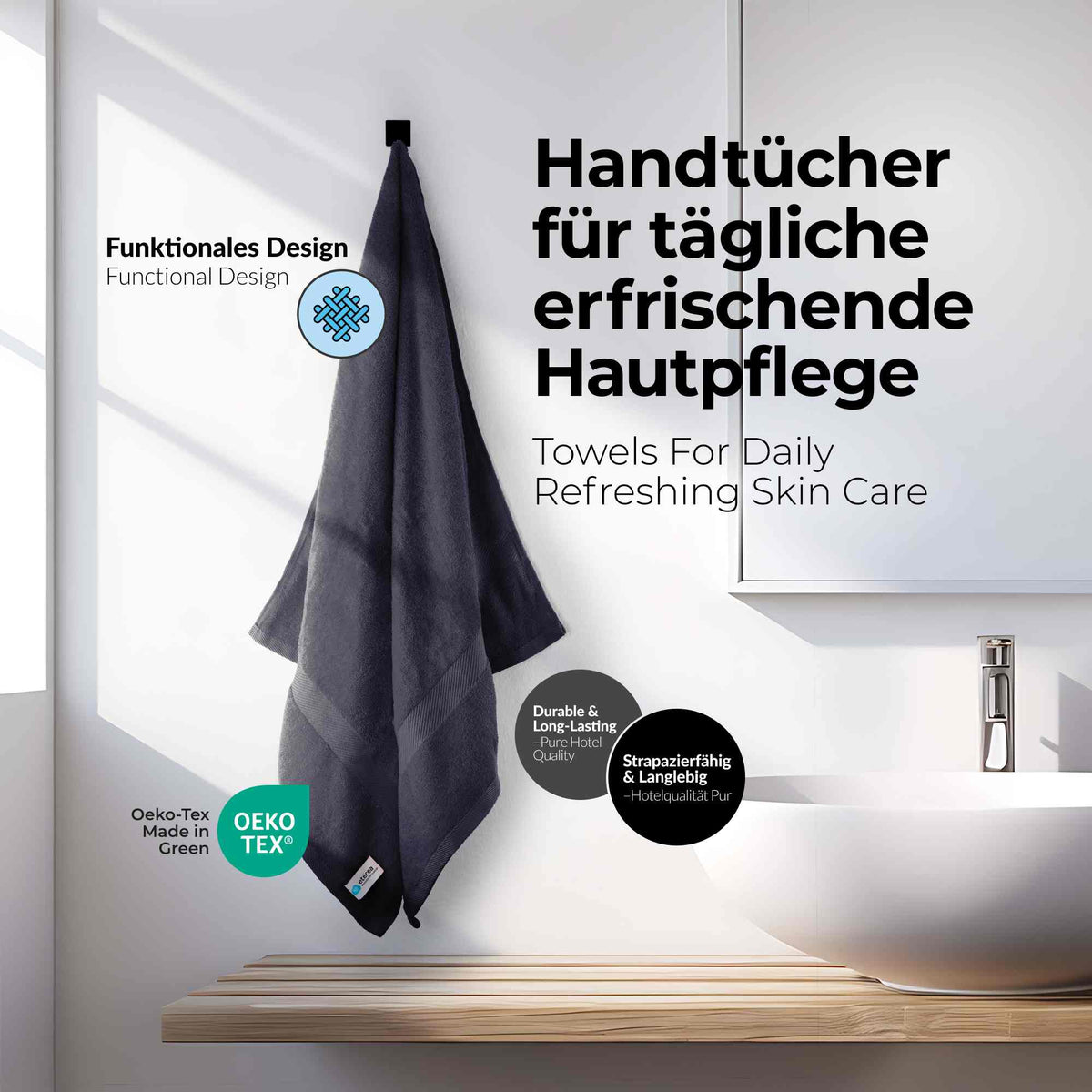 etérea 10er Pack Handtücher Carli Handtuch Bulkset