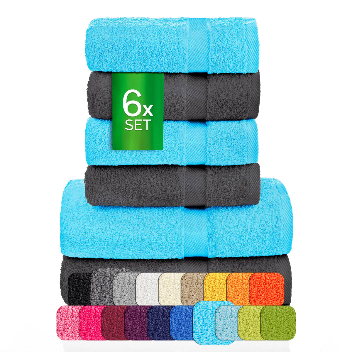 eterea Carli Handtuch Set 6 tlg. Eco