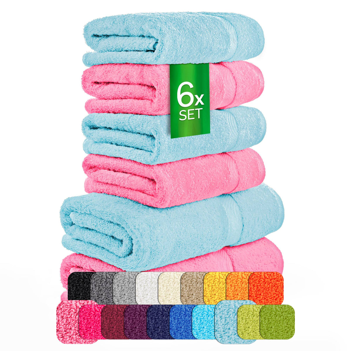 eterea Carli Handtuch Set 6 tlg. Eco