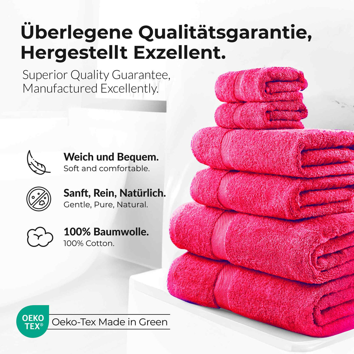 eterea Carli Handtuch Set 6 tlg. Eco