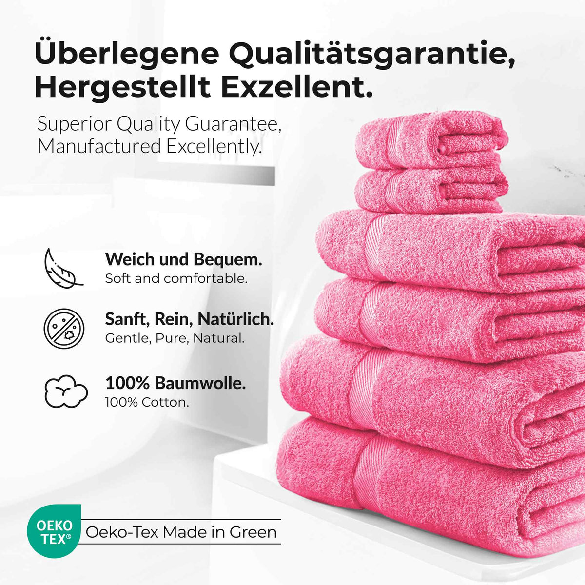 eterea Carli Handtuch Set 6 tlg. Eco