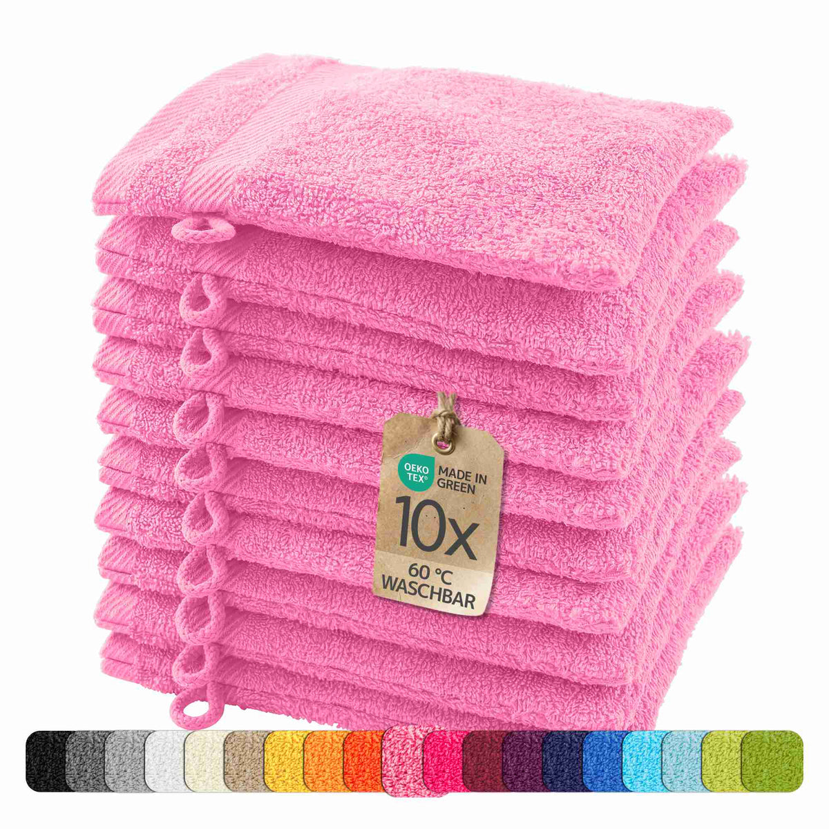 etérea 10er Pack Handtücher Carli Handtuch Bulkset