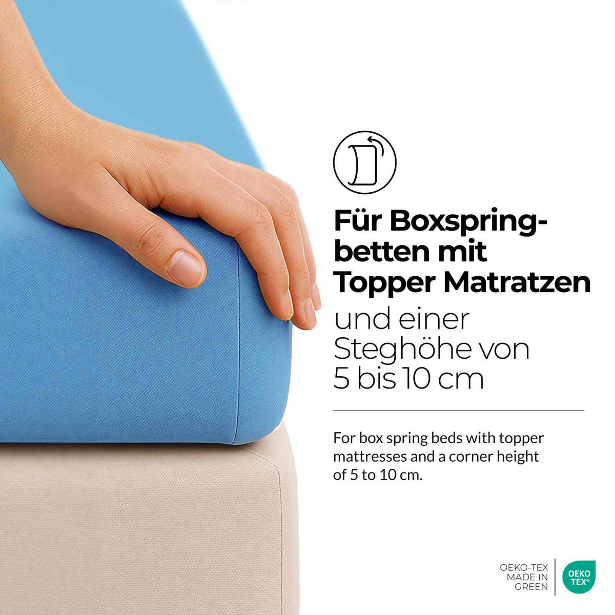 etérea Extra Jersey Topper Spannbettlaken